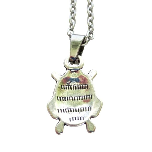 New Ladybug Pendant Necklace With 18" Stainless Chain Bug Nature Jewelry Gift - Picture 6 of 6